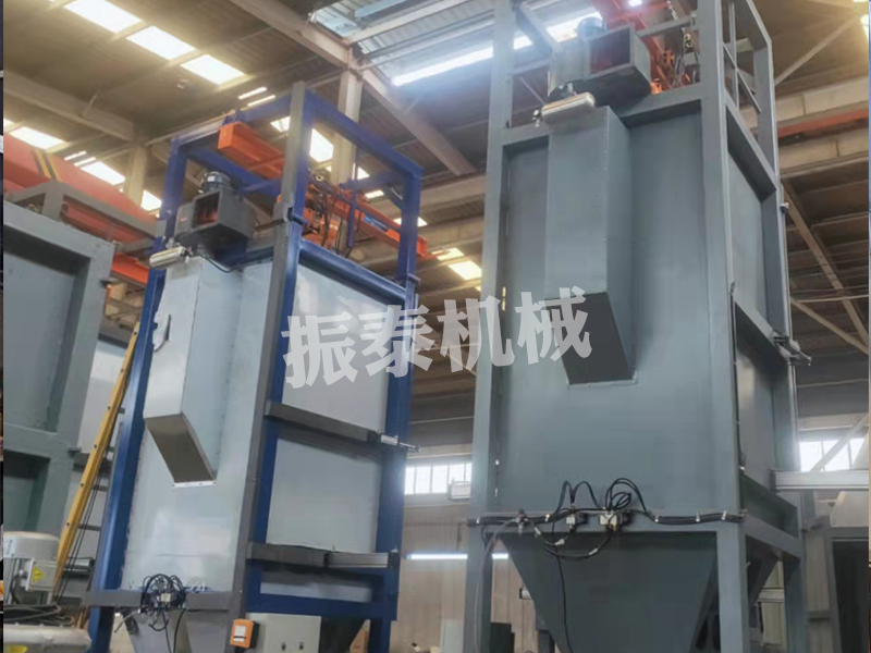 噸袋拆包機生產已完成，經過試機，符合出廠標準，發往山東，請伊經理查收！
